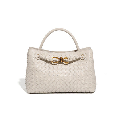 Structured Basket-Textured Tote