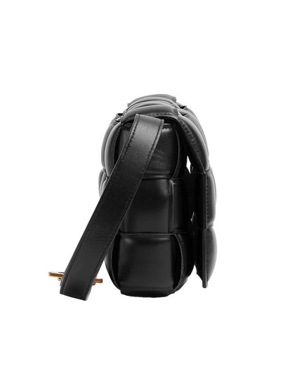Padded Weave Crossbody Bag