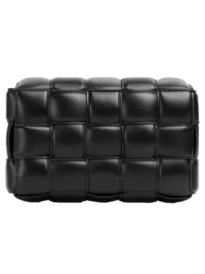 Padded Weave Crossbody Bag