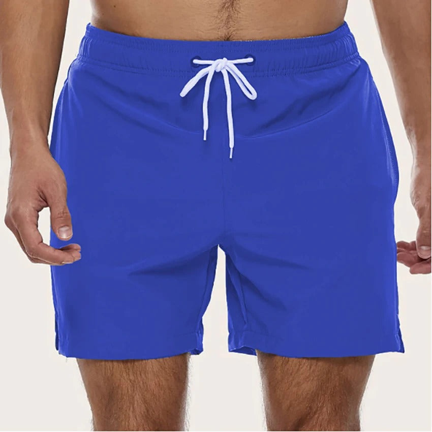 Solid Drawstring Shorts