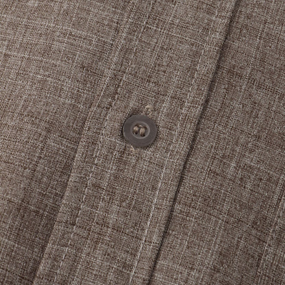 Casual Collarless Button Shir