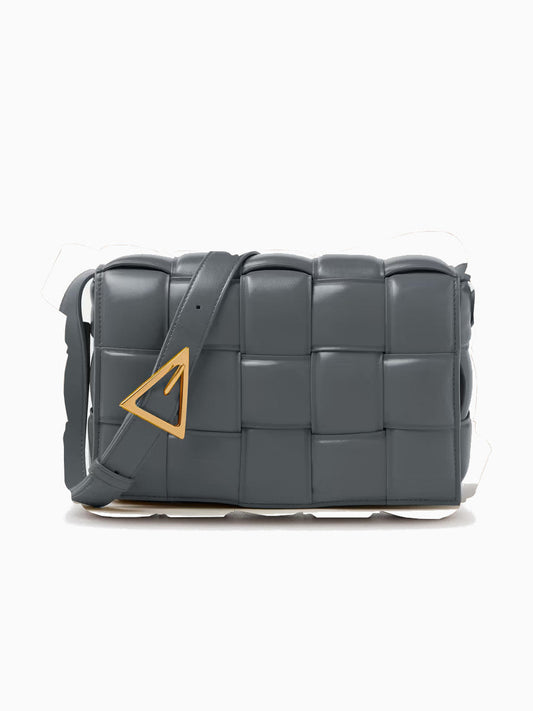 Padded Weave Crossbody Bag