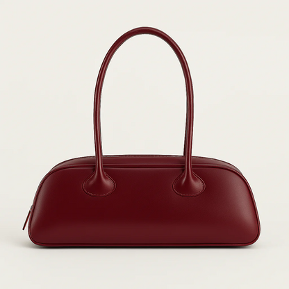 Minimal Barrel-Style Shoulder Bag