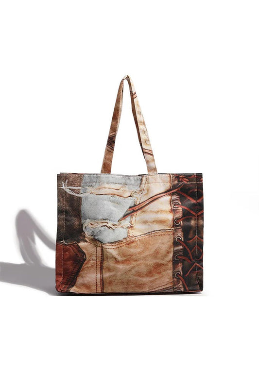 Graphic Canvas Shopper