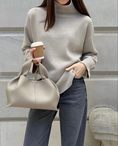 Folded Handle Day Bag