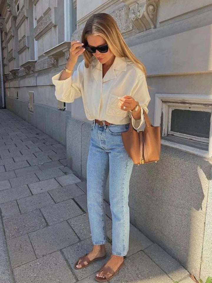Structured Padlock Bucket Bag