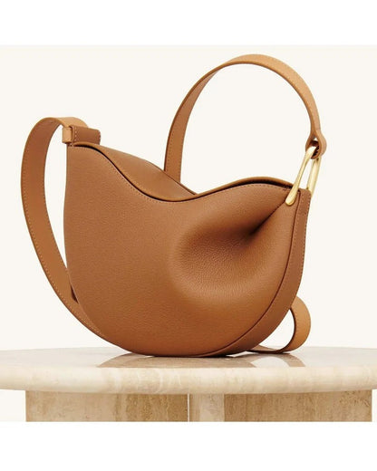 Sculpted Crescent Shoulder Bag