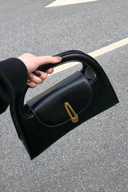 Sculpted Flap-Closure Handbag