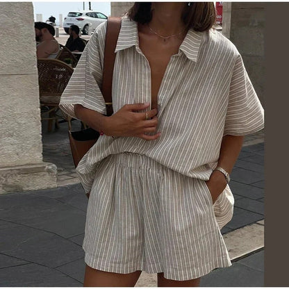 Boxy Co-Ord Stripe Set