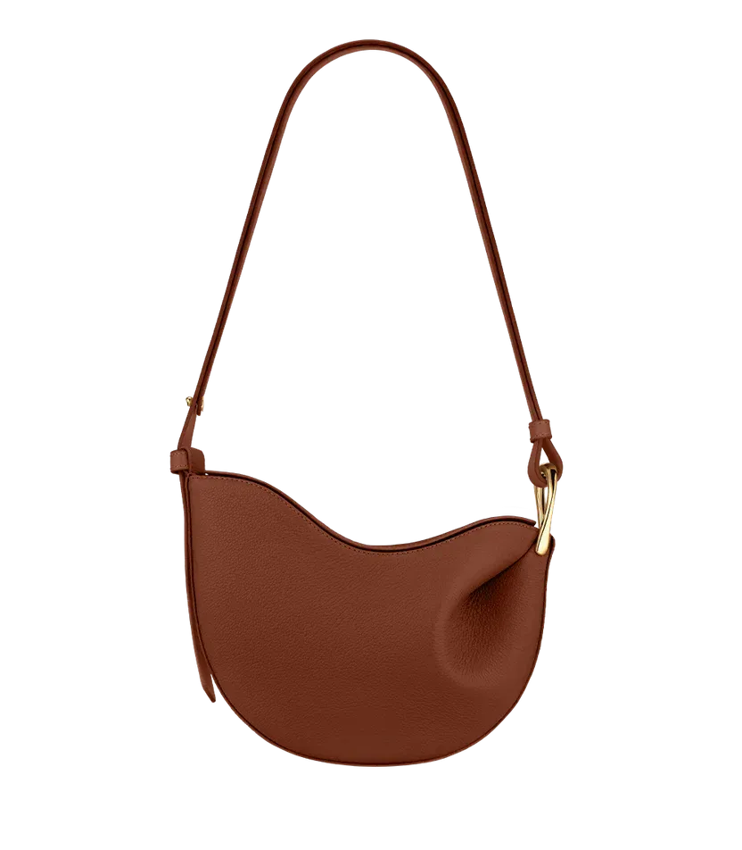 Sculpted Crescent Shoulder Bag