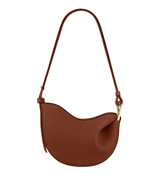 Sculpted Crescent Shoulder Bag