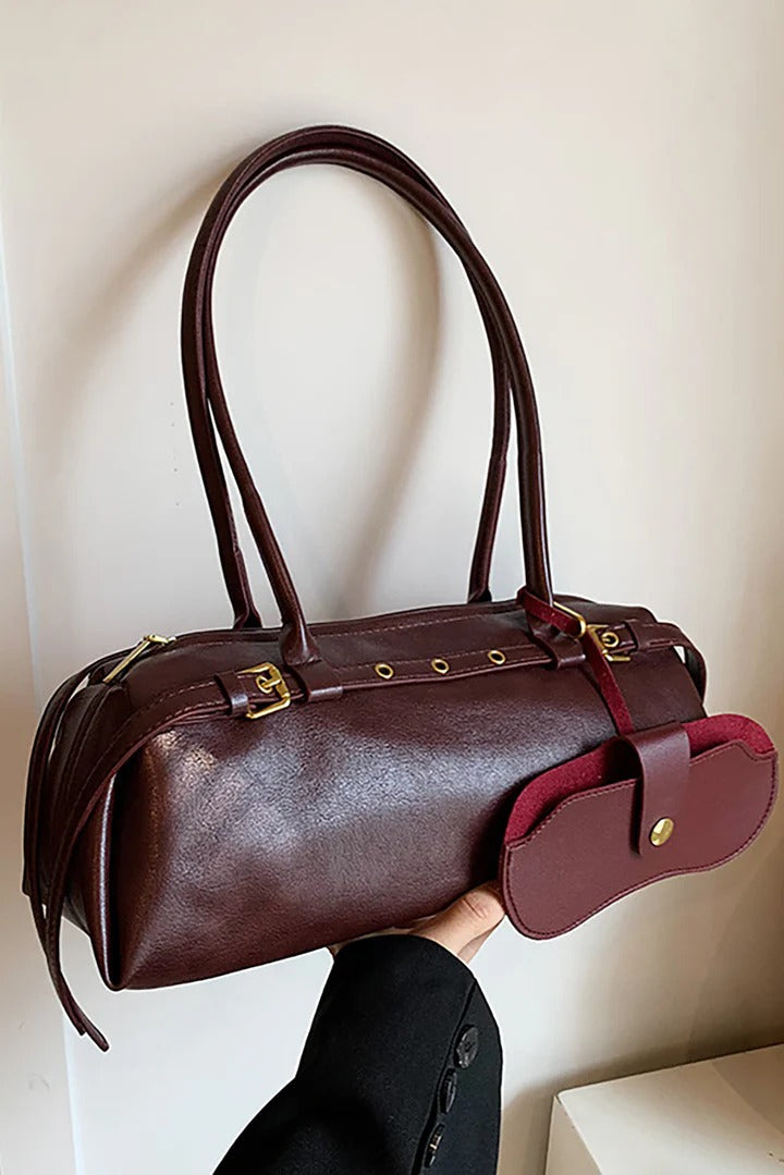 Grommet Detail Barrel Tote