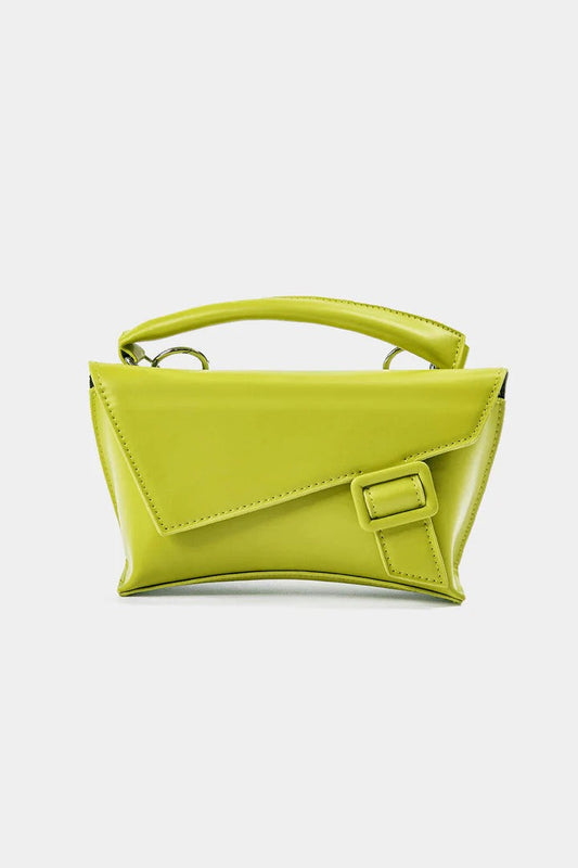 Geometric Crossbody with Sculpted Handle