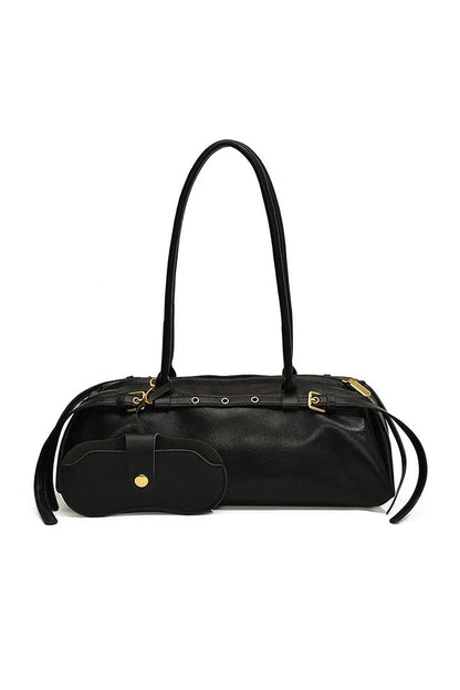 Grommet Detail Barrel Tote