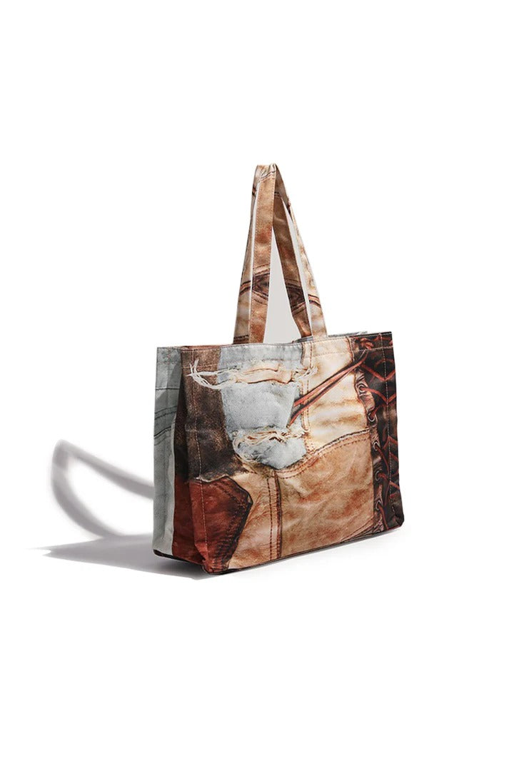 Graphic Canvas Shopper