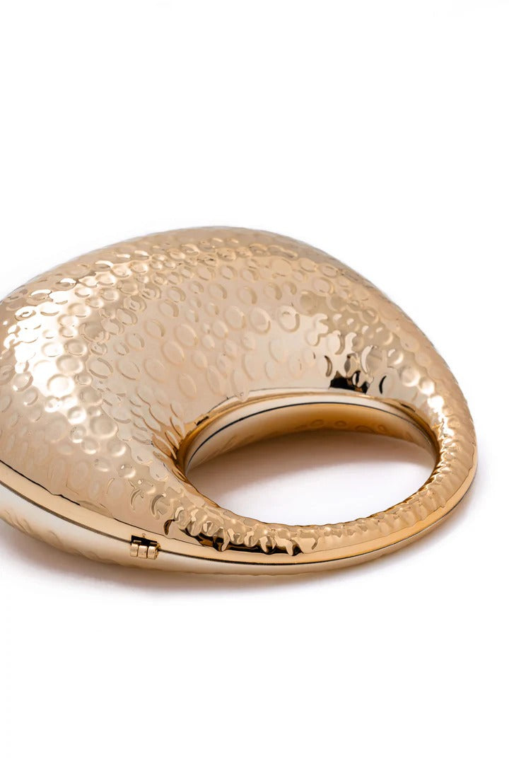 Textured Orb Clutch with Handle