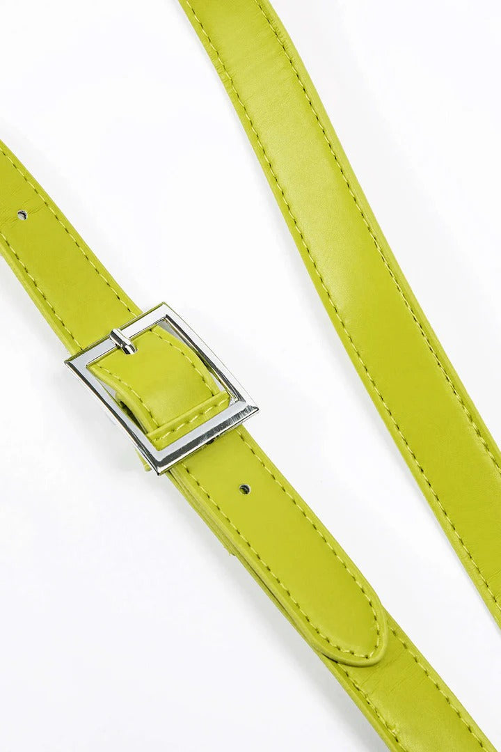 Geometric Crossbody with Sculpted Handle
