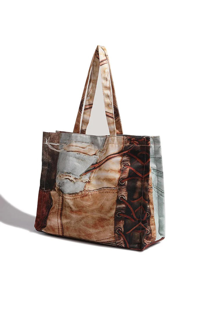 Graphic Canvas Shopper