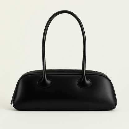 Minimal Barrel-Style Shoulder Bag
