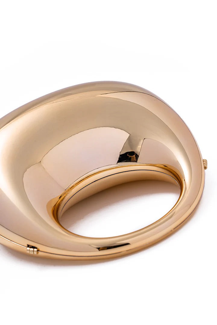 Textured Orb Clutch with Handle
