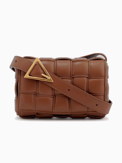 Padded Weave Crossbody Bag