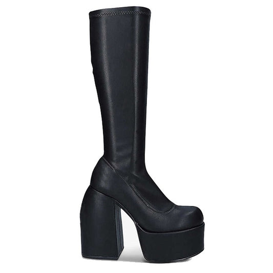 Block Heel Tall Boots
