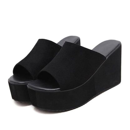 Curved Sole Slip-In Sandals