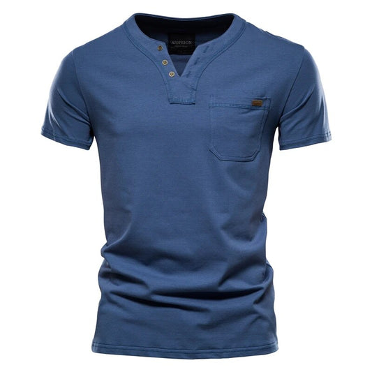 Edge-Stitch Pocket Henley