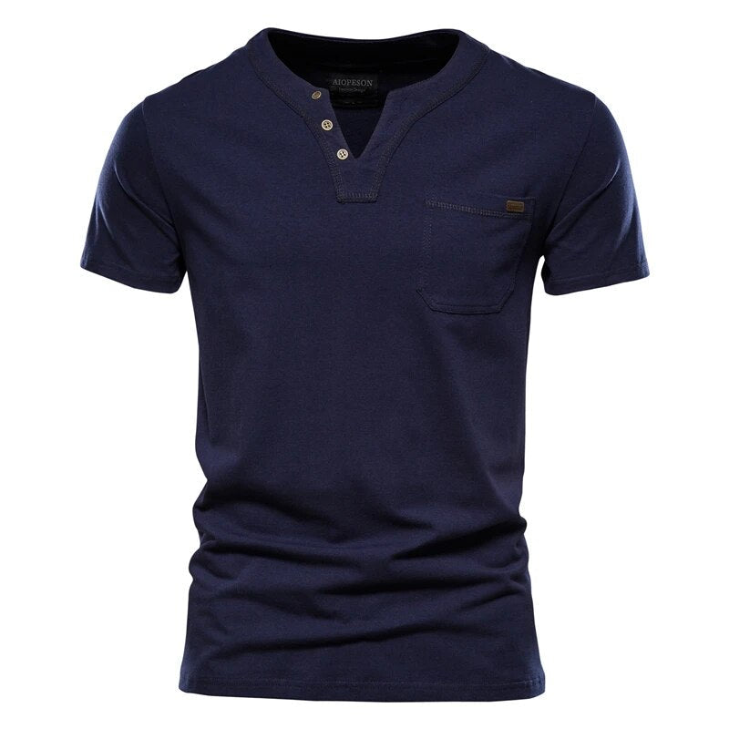 Edge-Stitch Pocket Henley