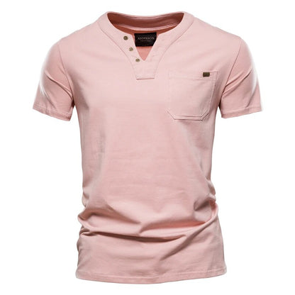 Edge-Stitch Pocket Henley