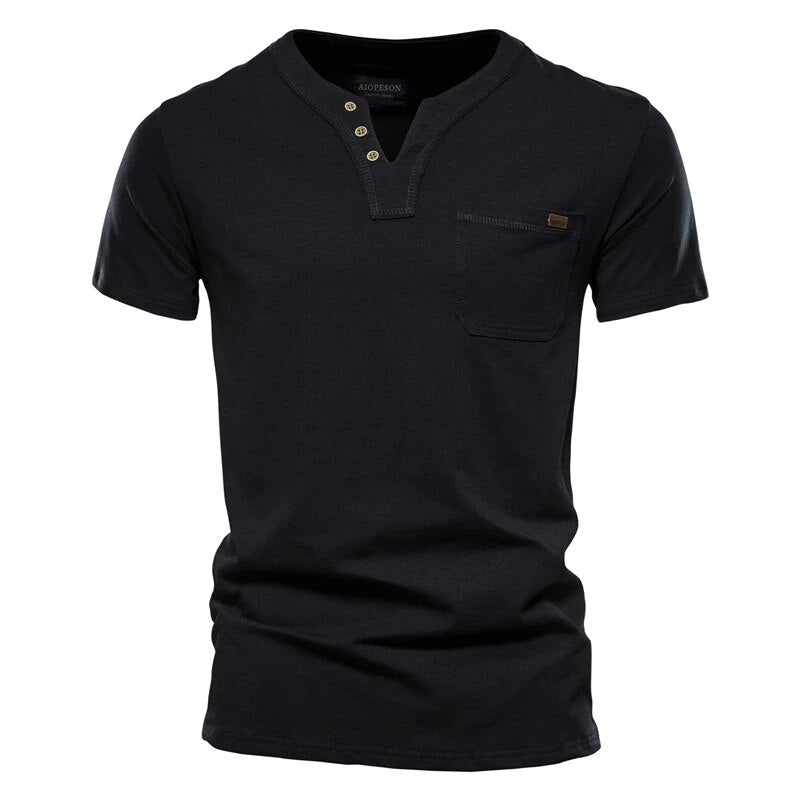 Edge-Stitch Pocket Henley