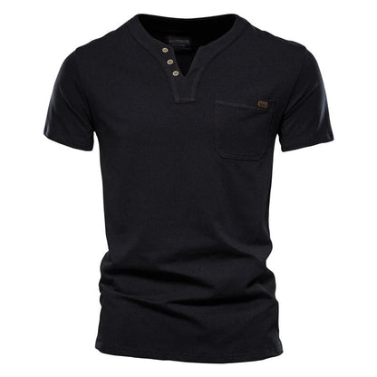 Edge-Stitch Pocket Henley