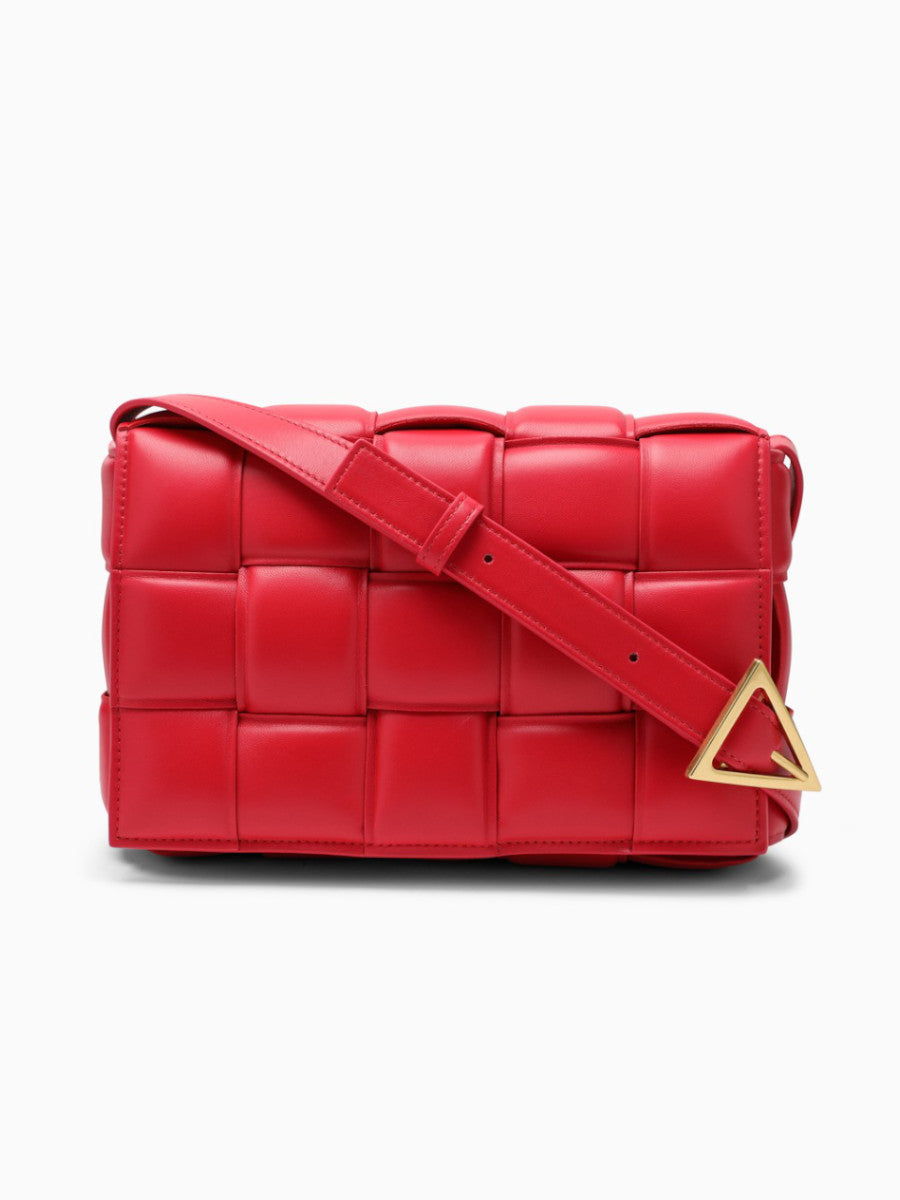 Padded Weave Crossbody Bag